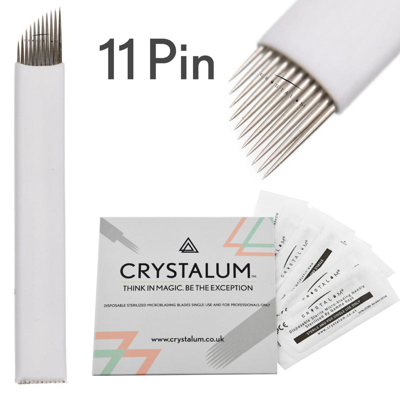 microblading supplies uk crystalum nano blades flexi 0.25mm needle 11 pin