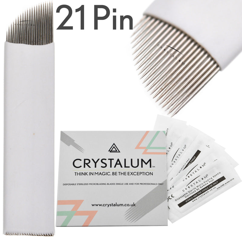 microblading supplies uk crystalum nano blades flexi 0.25mm needle 21 pin