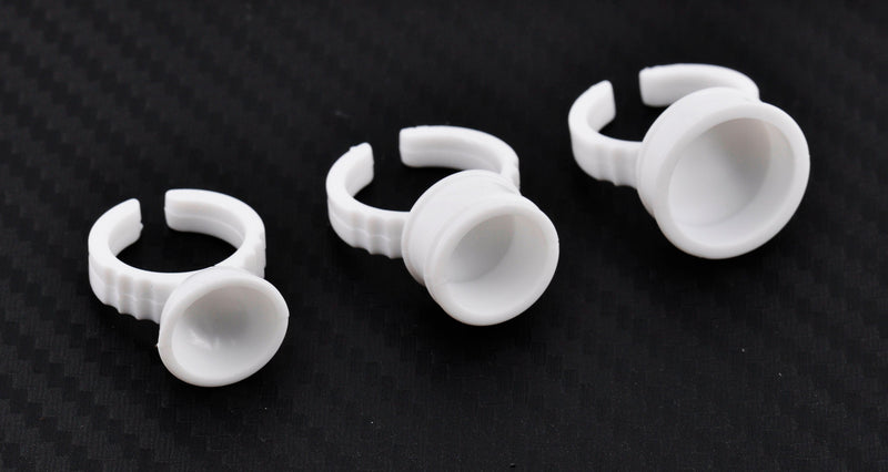 Crystalum™ Microblading Ink / Lash Glue Ring Holders x100