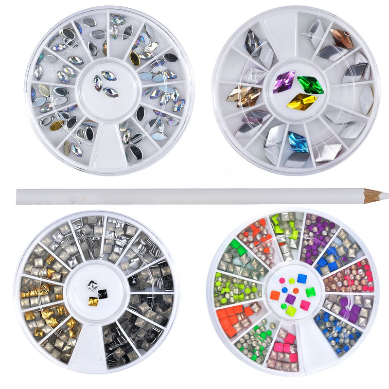 Crystalum Nail Art Rhinestone Set + Picker