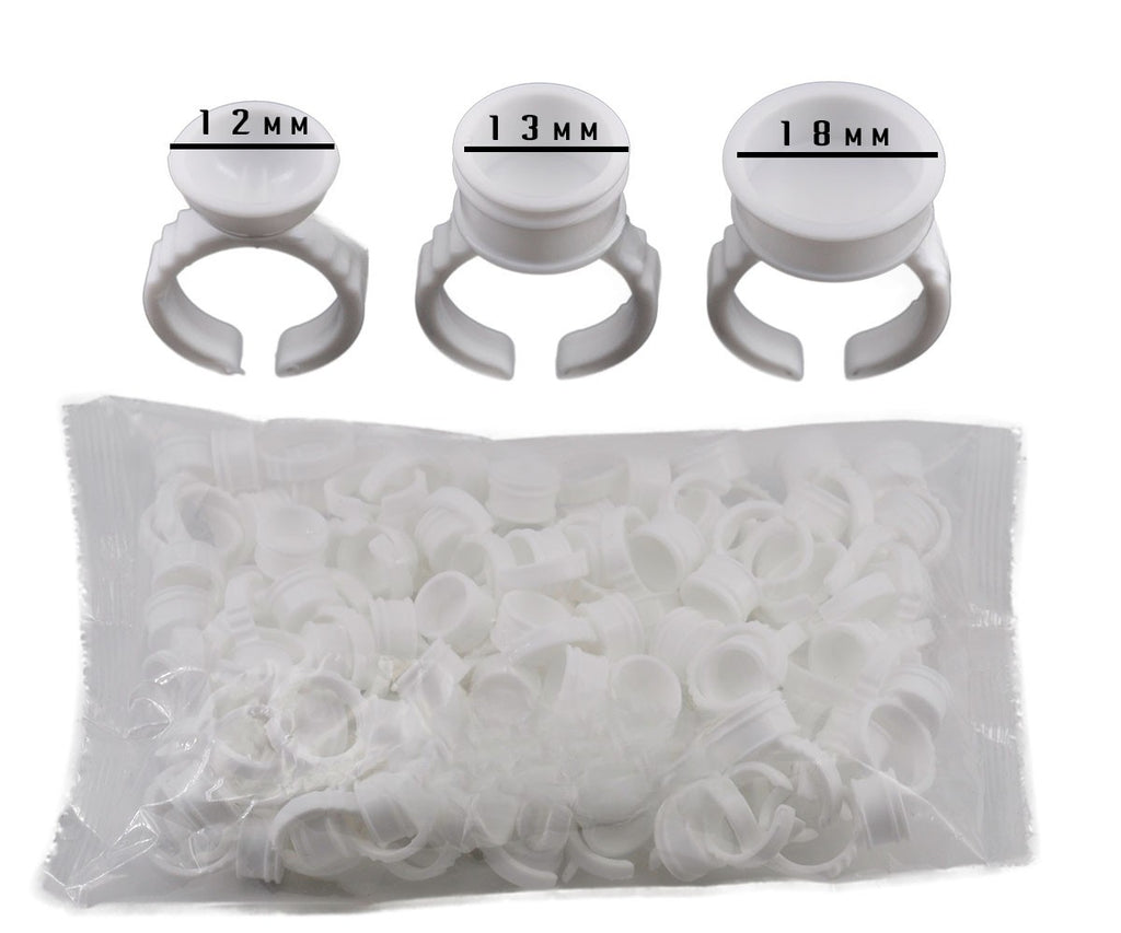 Crystalum™ Microblading Ink / Lash Glue Ring Holders x100