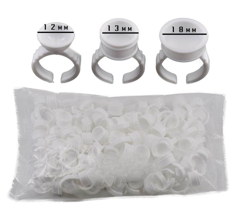 Crystalum™ Microblading Ink / Lash Glue Ring Holders x100