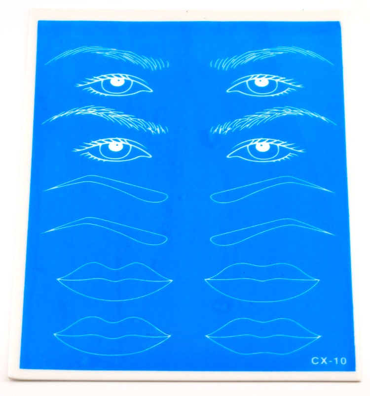 Microblading Advanved Mastery: Premium Tattoo Eyebrows Practicing Skins -10 pieces