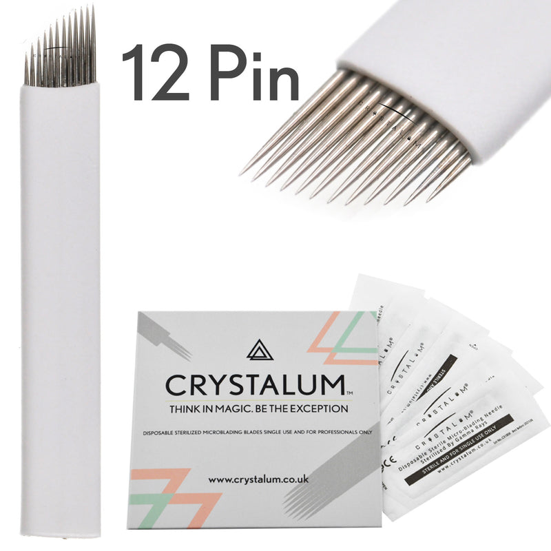 microblading supplies uk crystalum nano blades flexi 0.20mm needle 12 pin