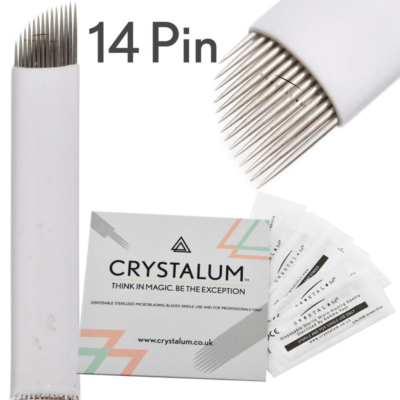 microblading supplies uk crystalum nano blades flexi 0.25mm needle 14 pin
