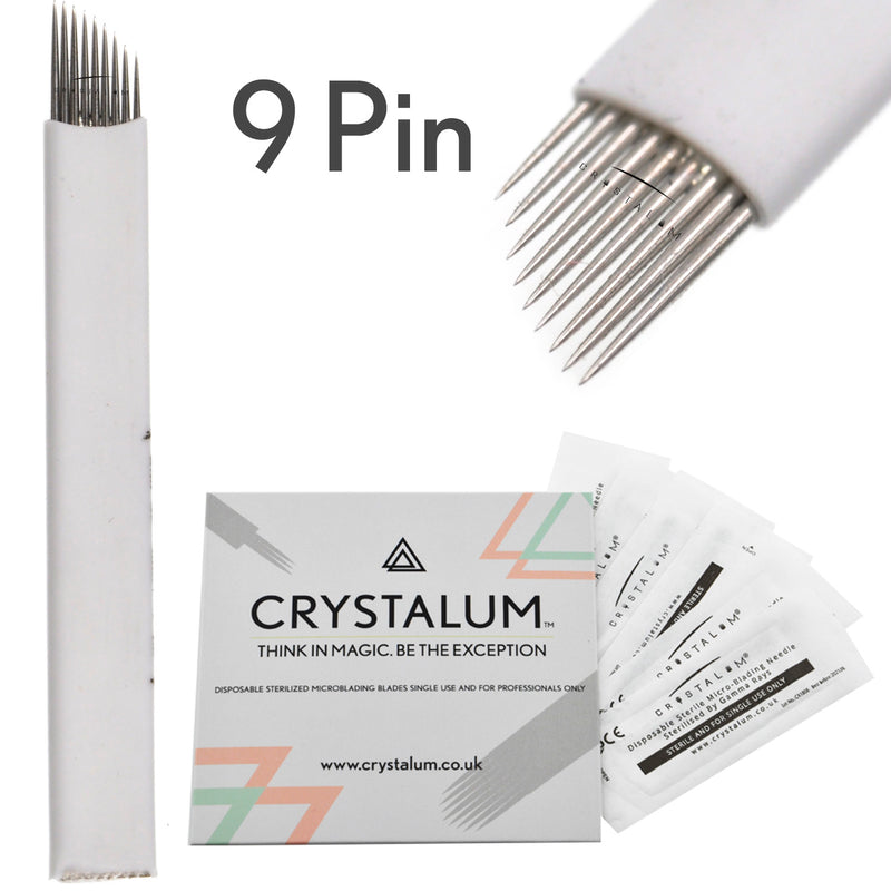 microblading supplies uk crystalum nano blades flexi 0.25mm needle 9 pin